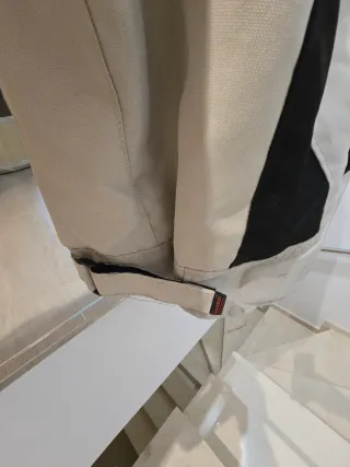 Chaqueta Cordura Moto Negra y Blanca