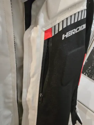 Chaqueta Cordura Moto Negra y Blanca