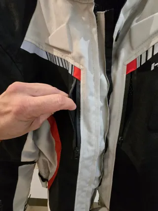 Chaqueta Cordura Moto Negra y Blanca