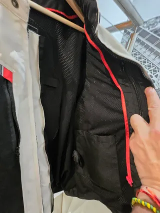 Chaqueta Cordura Moto Negra y Blanca