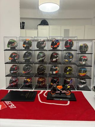 25 Cascos Miniatura Colección Motos