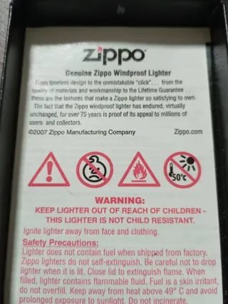 Mechero Zippo de colección