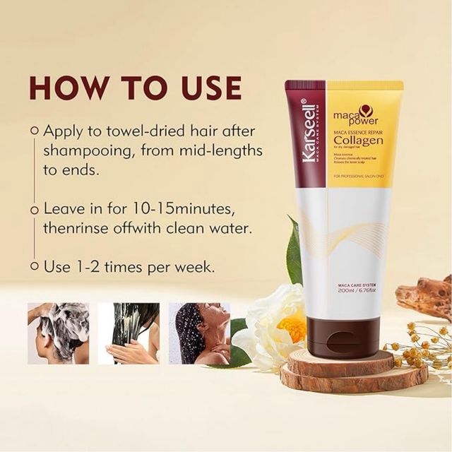 Mascarilla Karseell Colágeno Reparación Cabello