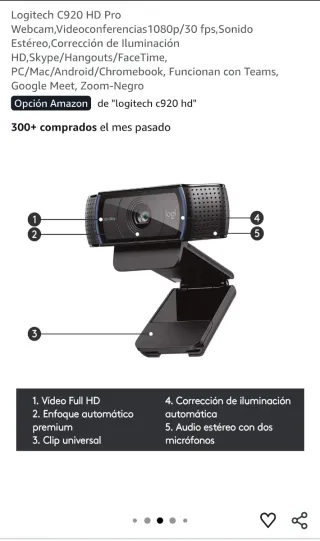 Logitech C920 HD Pro 1080p