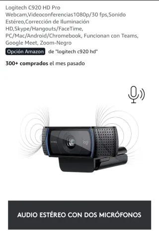 Logitech C920 HD Pro 1080p
