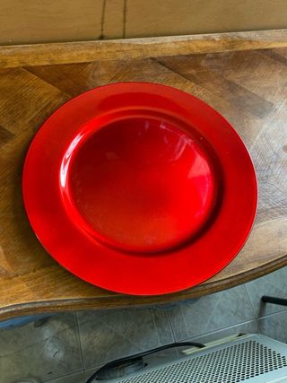 6 Sottopiatti decorativi rossi