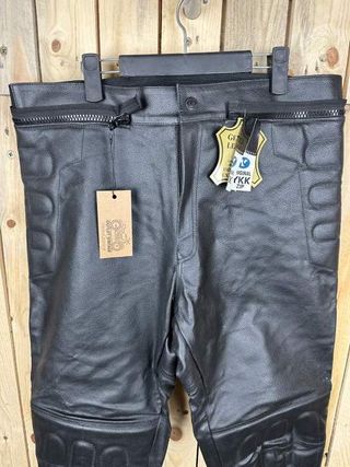 PANTALON T-L DE CUERO PARA MOTO GARIBALDI 1