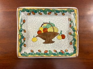 Cenicero/Vaciabolsillos Porcelana Frutas