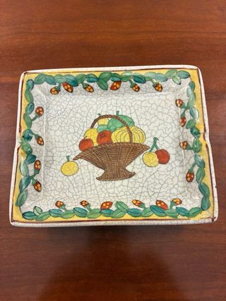 Cenicero/Vaciabolsillos Porcelana Frutas