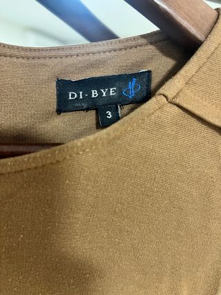 Vestido Beige y Marrón