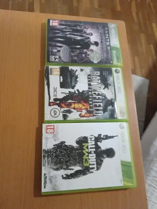 3 Juegos Xbox 360: Battlefield, Saints Row, CoD