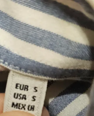 Camisa Massimo Dutti Rayas Talla S