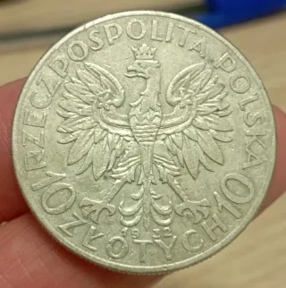 10 Zlotych 1932 Argento Polonia