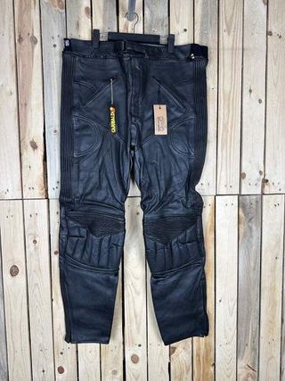 PANTALON T-2XL DE CUERO PARA MOTO GARIBALDI