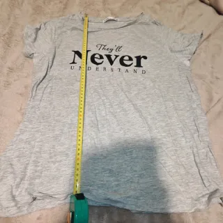 Camiseta gris Never Understand Talla XXXL