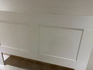 Cabecero cama doble IKEA madera blanco