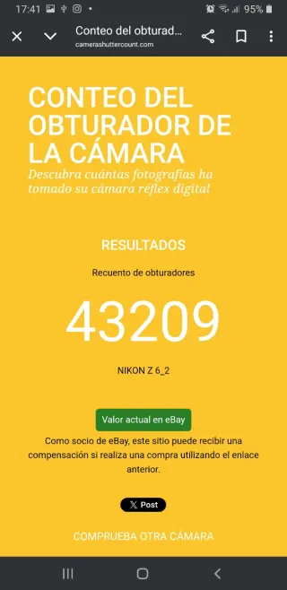 Nikon Z6 II Cámara Mirrorless