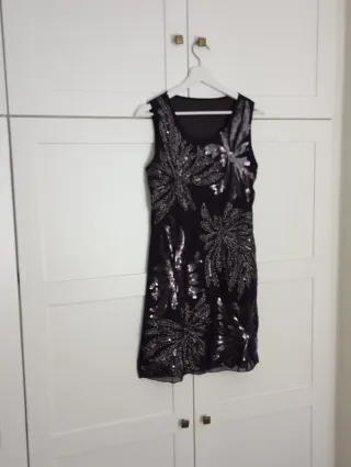 Vestido fiesta corto lentejuelas