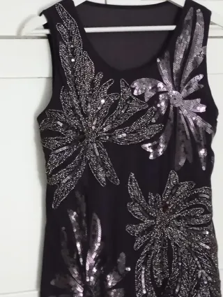 Vestido fiesta corto lentejuelas