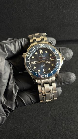 Omega Seamaster Automático Azul Plateado