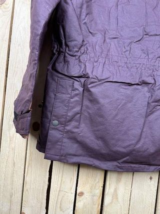 Chaqueta T-M Impermeable Kiwi Grasa Burdeos