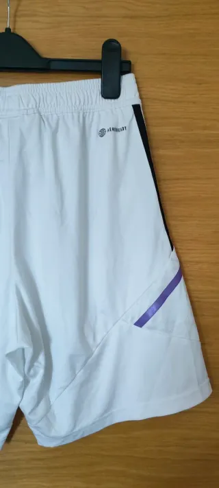 Real Madrid Adidas Pantalones Cortos Blancos