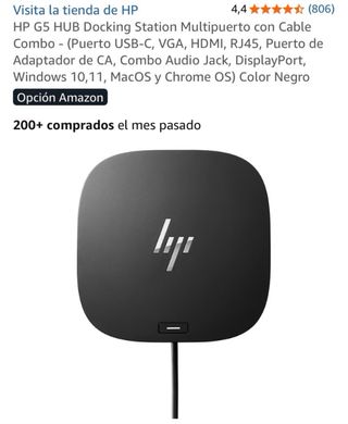 HP G5 HUB Docking Station + fuente alimentación