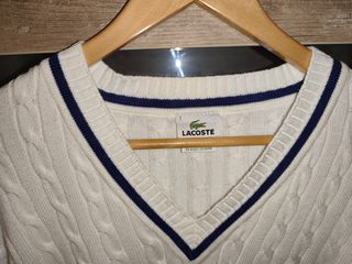 Jersey Lacoste Blanco Punto de Cable, precioso!New