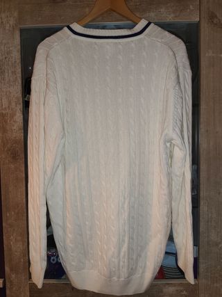 Jersey Lacoste Blanco Punto de Cable, precioso!New