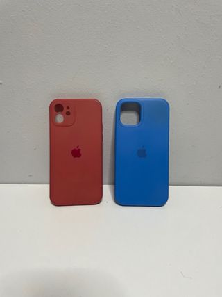 Fundas iPhone 12 Apple (Rojo y Azul)