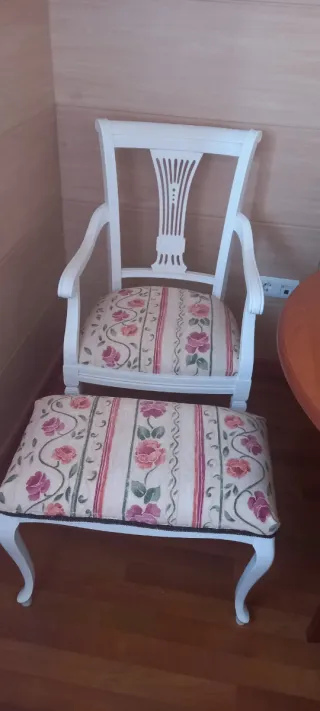 Sillón Clásico Tapizado Flores