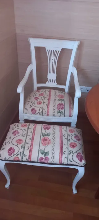 Sillón Clásico Tapizado Flores