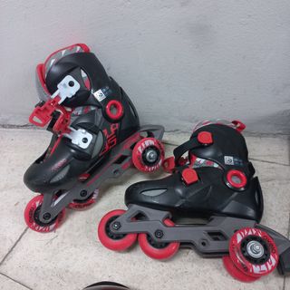 Patines en línea infantiles Oxelo + protecciones.