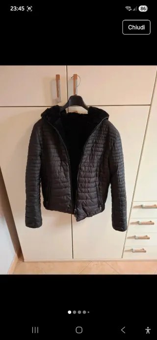 Giubbotto donna reversibile nero L