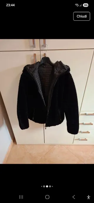 Giubbotto donna reversibile nero L