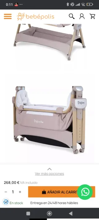 Cuna colecho BigToes Flex