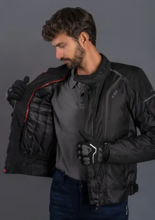 Chaqueta Moto Negra/Gris Talla M sepang LS2