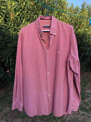 Camisa El Ganso Cuadros Rojo Talla L/XL