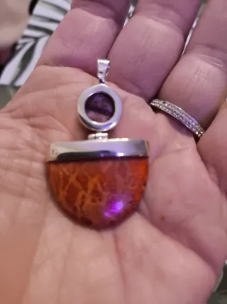 Colgante Plata 925 Coral Natural Certificado