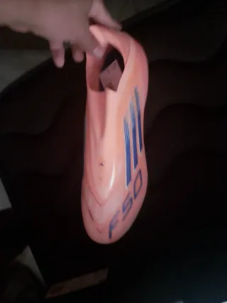 Zapatillas Adidas F50 Naranja y Azul