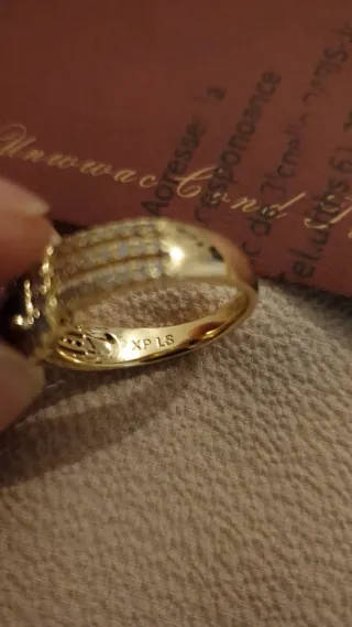 Anillo Chapado Oro Morado