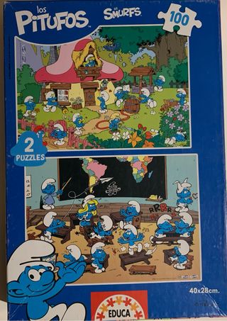 Puzzle Educa Los Pitufos 100 Piezas cada uno