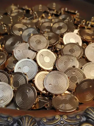 Lote 10 Botões Metálicos 25mm