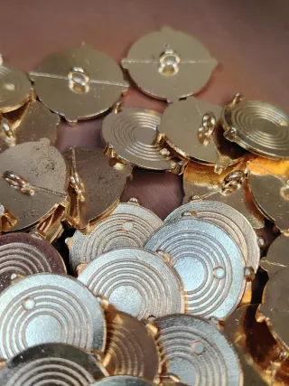 Lote 10 Botões Metálicos 25mm