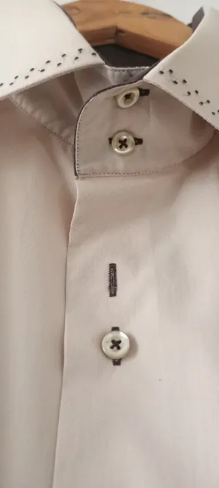 Camicia Enzo Dani Uomo Taglia XL Beige