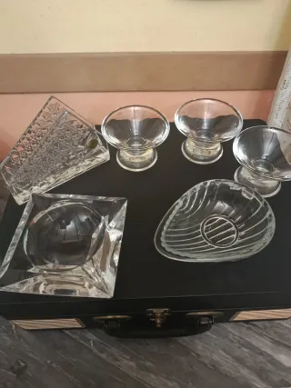 Set Oggetti Vetro Trasparente