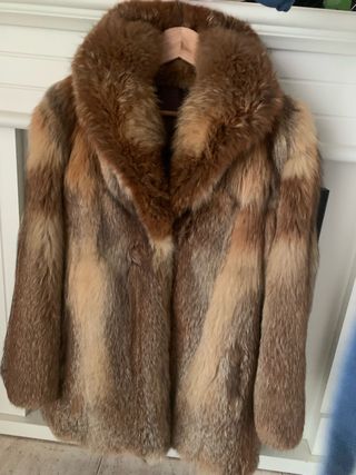 Abrigo Piel Zorro Natural Talla M