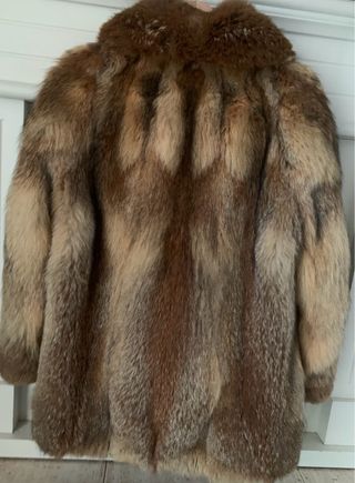 Abrigo Piel Zorro Natural Talla M