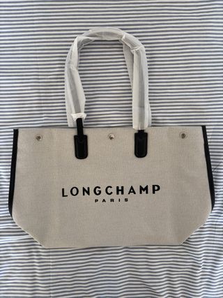 Bolso Longchamp Roseau Beige/Negro