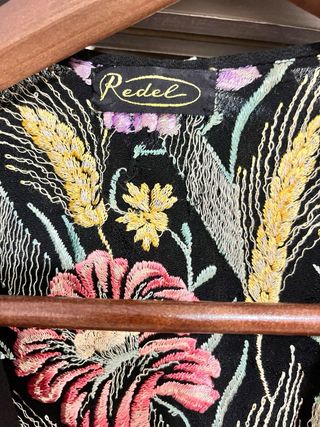 Chaleco floral talla única